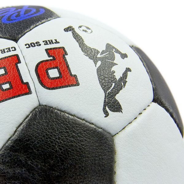 М'яч футбольний PELE Super BALLONSTAR FB-0174 №5 PU білий-чорний FB-0174 фото