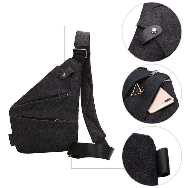 Сумка тактическая Cross Body мессенджер из ткани, сумка тактическая наплечная. Цвет: черный ws69847-1 фото