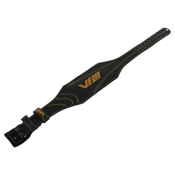 Пояс атлетичний шкіряний VELO VL-9738 спинка-15см розмір-S-XXL чорний-золотий VL-9738 фото