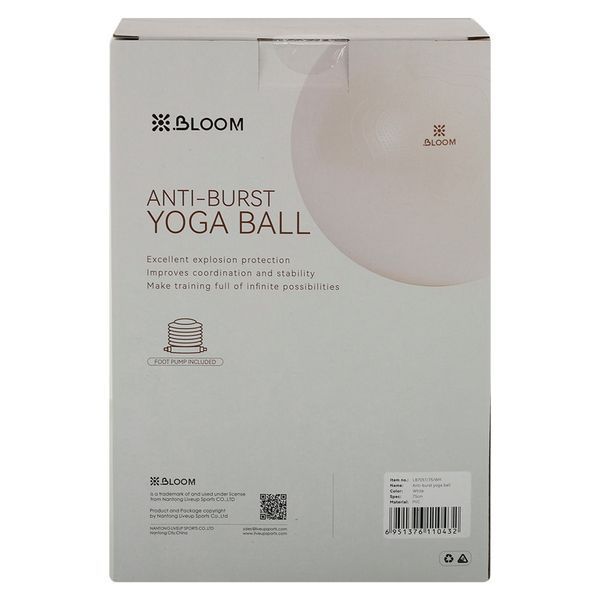 Фитбол мяч для фитнеса сатин BLOOM LB7051-75 o75см цвета в ассортименте LB7051-75 фото