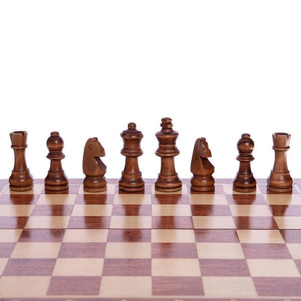 Шахматы настольная игра деревянные ZOOCEN X3008 размер 30x30 см X3008 фото