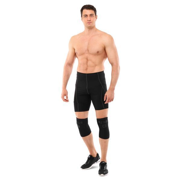 Наколенники для приседа и пауэрлфтинга 2штуки KNEE SLEEVE EZOUS A-06 S-XL черный L A-06 фото