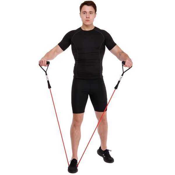 Эспандер Resistance Band многофункциональный 5 жгутов CIMA ET-7912 в чехле разноцветный ET-7912 фото