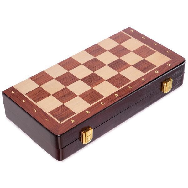 Шахматы настольная игра деревянные ZOOCEN X3008 размер 30x30 см X3008 фото