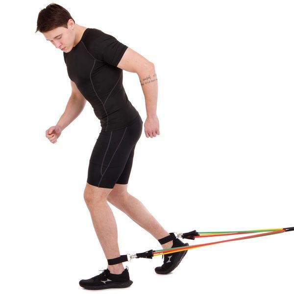 Эспандер Resistance Band многофункциональный 5 жгутов CIMA ET-7912 в чехле разноцветный ET-7912 фото
