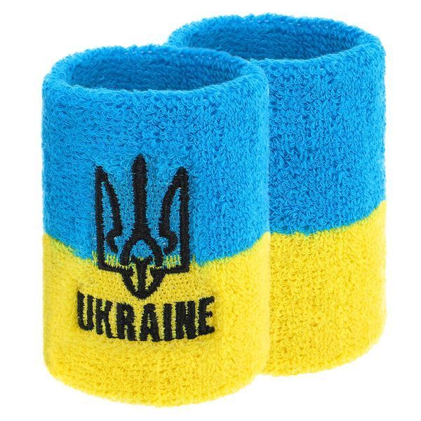 Напульсник спортивный махровый впитывающий влагу UKRAINE BC-9282 1шт цвета в ассортименте BC-9282 фото
