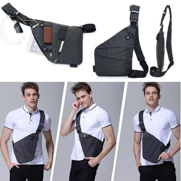 Сумка тактическая Cross Body мессенджер из ткани, сумка тактическая наплечная. Цвет: черный ws69847-1 фото