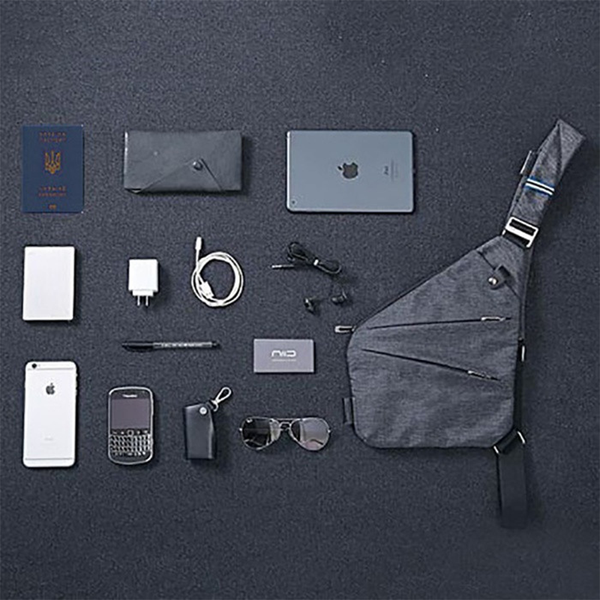 Сумка тактическая Cross Body мессенджер из ткани, сумка тактическая наплечная. Цвет: черный ws69847-1 фото