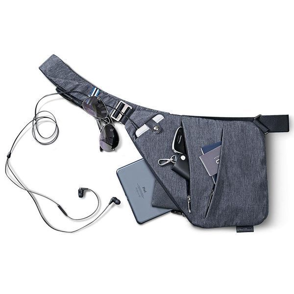 Сумка тактическая Cross Body мессенджер из ткани, сумка тактическая наплечная. Цвет: черный ws69847-1 фото