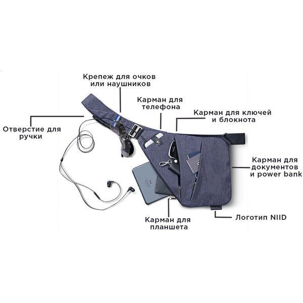 Сумка тактическая Cross Body мессенджер из ткани, сумка тактическая наплечная. Цвет: черный ws69847-1 фото