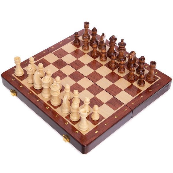 Шахматы настольная игра деревянные ZOOCEN X3008 размер 30x30 см X3008 фото