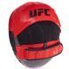 Мини-лапа боксерская изогнутая тренировочная кожа UFC PRO Micro UCP-75344 23х17,5х4,5см 2штуки черный-красный UCP-75344 фото 2