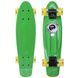 Пенни борд Penny Board круизер пластиковый со светящимися колесами 22' FISH SK-405-8 салатовый-черный-желтый SK-405-8 фото 1