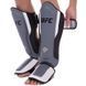 Защита голени и стопы Муай Тай, ММА, Кикбоксинг кожаная UFC PRO Training UHK-69982 L-XL серебряный-черный UHK-69982 фото 3