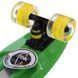 Пенни борд Penny Board круизер пластиковый со светящимися колесами 22' FISH SK-405-8 салатовый-черный-желтый SK-405-8 фото 3