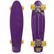 Пенни борд Penny Board круизер пластиковый со светящимися колесами 22' SP-Sport SK-5672-3 фиолетовый-желтый SK-5672-3 фото 1
