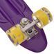 Пенни борд Penny Board круизер пластиковый со светящимися колесами 22' SP-Sport SK-5672-3 фиолетовый-желтый SK-5672-3 фото 4
