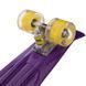 Пенни борд Penny Board круизер пластиковый со светящимися колесами 22' SP-Sport SK-5672-3 фиолетовый-желтый SK-5672-3 фото 3