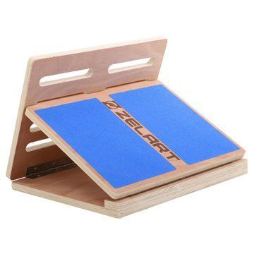 Тренажер для растяжки мышц ног фитнес педаль Zelart Slant Board FI-9660 светло-коричневый FI-9660 фото