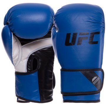 Перчатки боксерские на липучке PU UFC PRO Fitness UHK-75036 14 унций синий 14 унции UHK-75036 фото