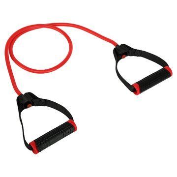 Эспандер трубчатый для фитнеса с ручками 30LB LiveUp LP8405-H 120см нагрузка 13,6кг красный LP8405-H фото