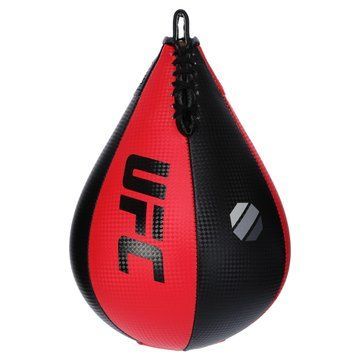 Груша боксерская подвесная каплевидная пневматическая UFC UHK-69752 10х7' 25см черный-красный UHK-69752 фото
