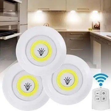 Набор из трёх LED Ламп BAILONG BL-1012 с Пультом и Таймером Отключения Два Режима Яркости ws69139 фото