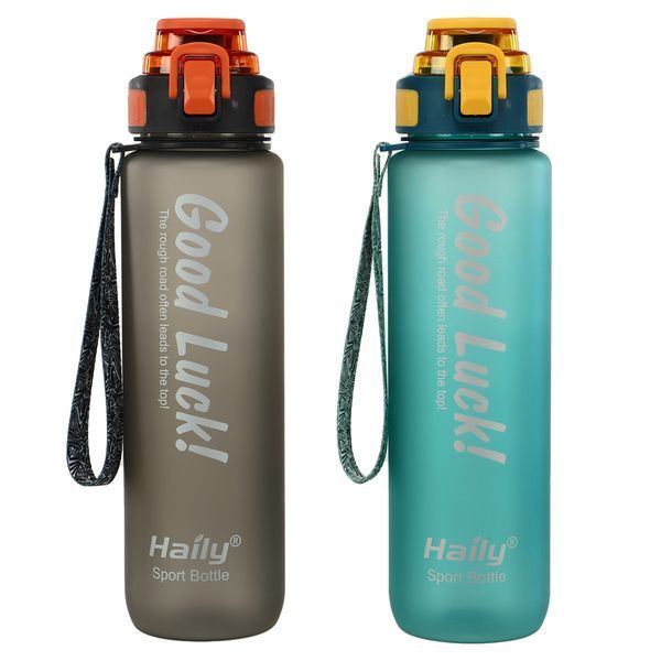 Бутылка для воды HAILY Good Luck 8102 1000мл цвета в ассортименте 8102 фото