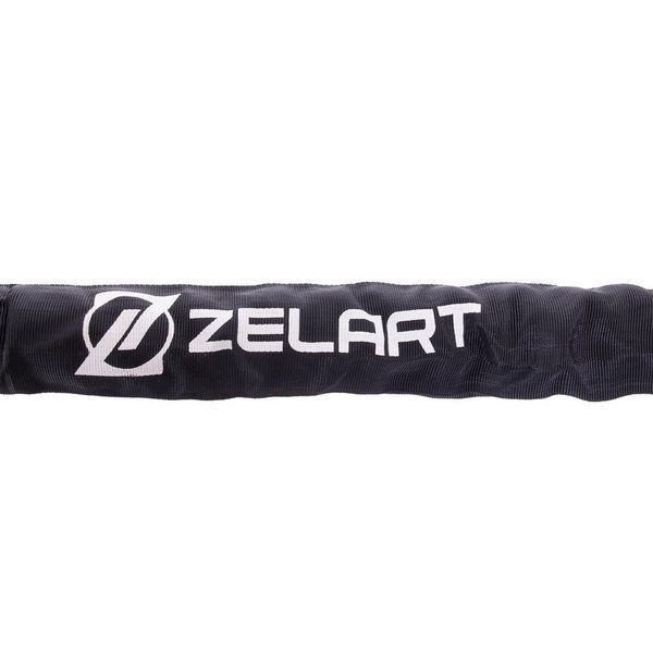 Канат для кроссфита в защитном рукаве Combat Battle Rope Zelart FI-2631-15 15м черный FI-2631-15 фото