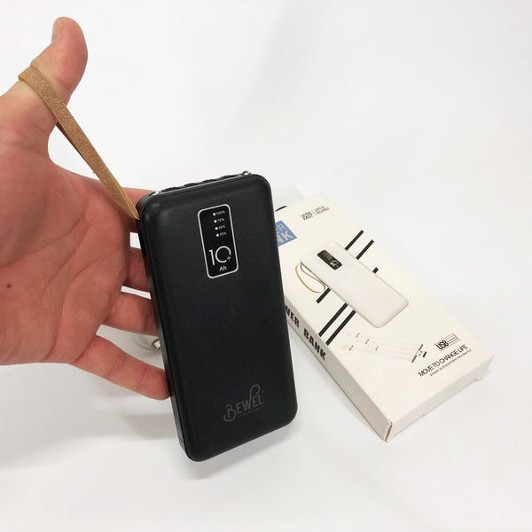 Power Bank зарядное устройство на солнечной батарее 10000mAh с индикатором заряда. Цвет: черный ws53595 фото