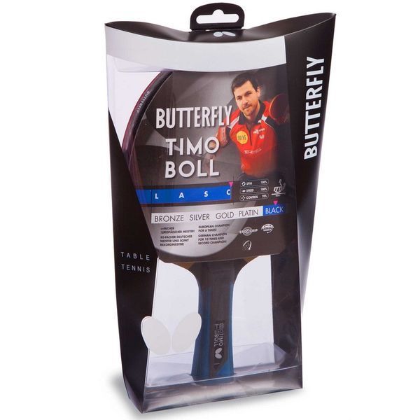 Ракетка для настільного тенісу BUTTERFLY 85031 TIMO BOLL BLACK 85031 фото