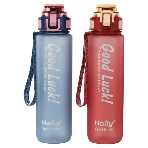Бутылка для воды HAILY Good Luck 8102 1000мл цвета в ассортименте 8102 фото