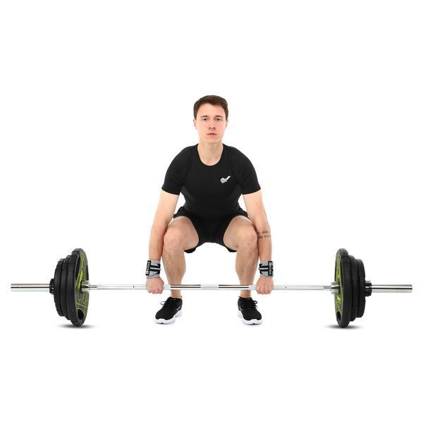 Бинти кистьові для жиму STRENGTH WRIST WEIGHTLIFTING WRAPS EZOUS C-03 2штуки чорний-сірий C-03 фото