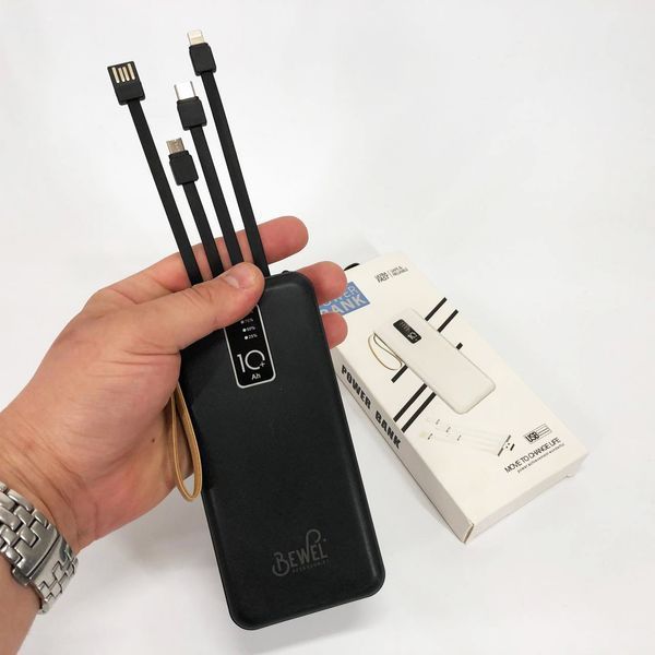 Power Bank зарядное устройство на солнечной батарее 10000mAh с индикатором заряда. Цвет: черный ws53595 фото