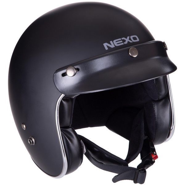 Мотошлем открытый Три четверти NEXO ECE22-05 L-XL черный ECE22-05 фото