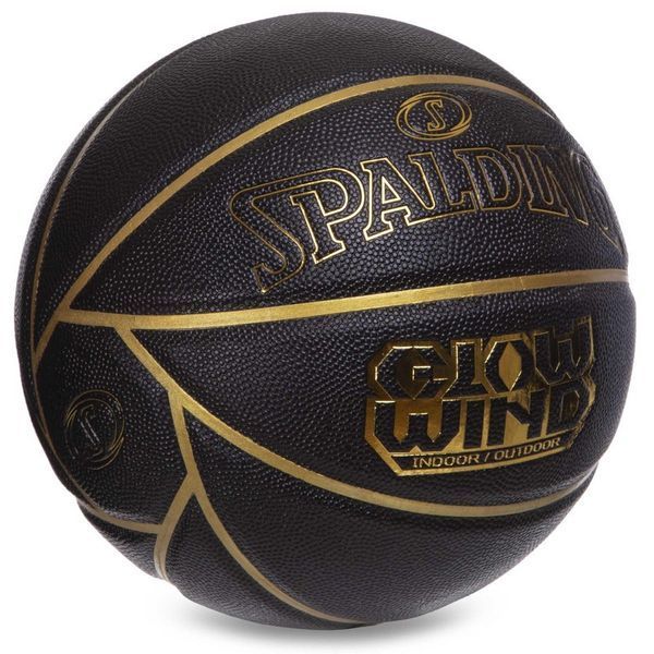 Мяч баскетбольный SPALDING GLOW WIND 76992Y размер 7 черный 76992Y фото