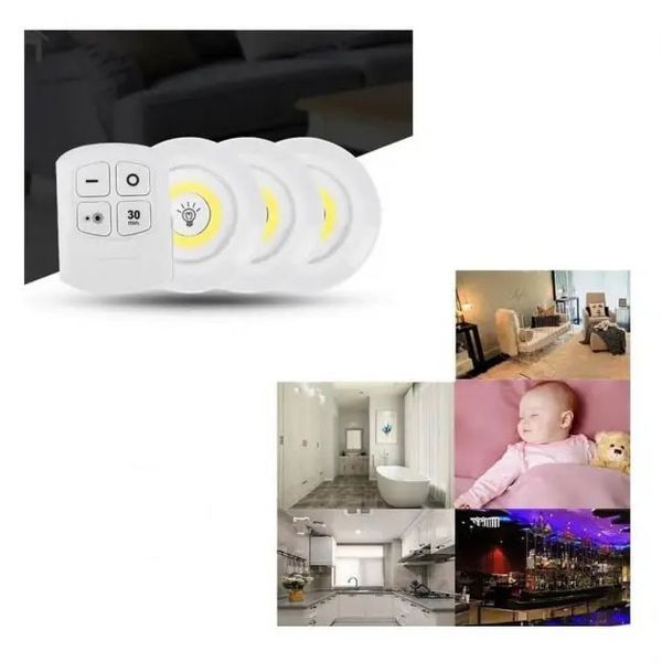 Набор из трёх LED Ламп BAILONG BL-1012 с Пультом и Таймером Отключения Два Режима Яркости ws69139 фото