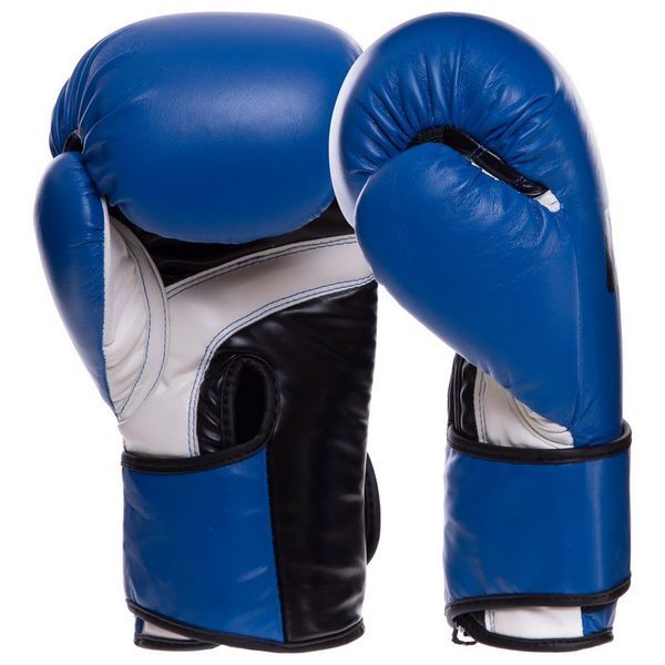 Перчатки боксерские на липучке PU UFC PRO Fitness UHK-75036 14 унций синий 14 унции UHK-75036 фото