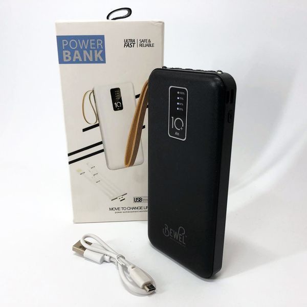Power Bank зарядное устройство на солнечной батарее 10000mAh с индикатором заряда. Цвет: черный ws53595 фото