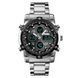 Часы наручные мужские SKMEI 1389SIBK SILVER-BLACK, модные мужские часы. Цвет: серебряный + черный ws98717-2 фото 3