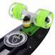 Пенни борд Penny Board круизер пластиковый со светящимися колесами 22' FISH SK-405-7 черный-салатовый-салатовый SK-405-7 фото 4