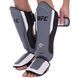 Защита голени и стопы Муай Тай, ММА, Кикбоксинг кожаная UFC PRO Training UHK-69981 S-M серебряный-черный UHK-69981 фото 3
