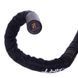 Канат для кроссфита в защитном рукаве Combat Battle Rope Zelart FI-2631-15 15м черный FI-2631-15 фото 2