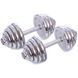 Гантели разборные стальные хромированные 25кг SP-Sport TA-80002-25 2шт 12,5кг хром TA-80002-25 фото 1