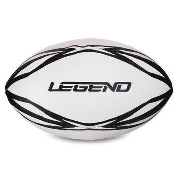 Мяч для регби LEGEND R-3297 размер 5 белый-черный R-3297 фото