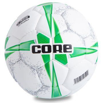 Мяч футзальный CORE PREMIUM QUALITY CRF-039 №4 PU белый-салатовый CRF-039 фото
