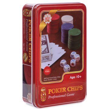 Набор для покера в металлической коробке Professional Poker chips SP-Sport IG-4591 100 фишек IG-4591 фото