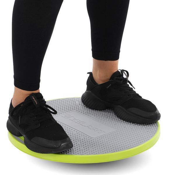 Диск балансировочный балансборд BALANCE BOARD Zelart FI-9664 42х9см салатовый-серый FI-9664 фото