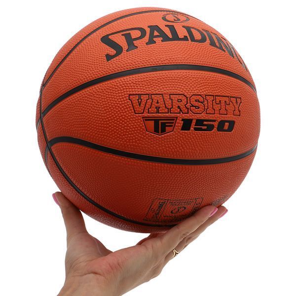 Мяч баскетбольный резиновый SPALDING TF-150 VARSITY 84421Y5 размер 5 оранжевый 84421Y5 фото