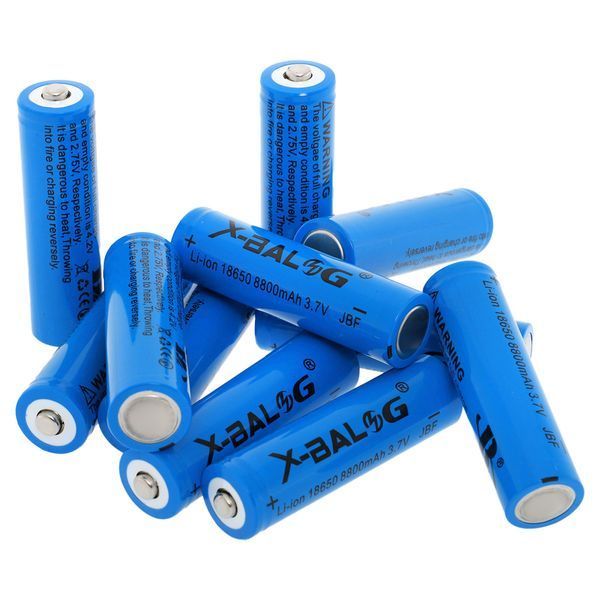 Акумуляторна батарея 18650 X-BALOG 18650-B 3.7V, 4.2V 9.6wh 8800 1шт 18650-B фото